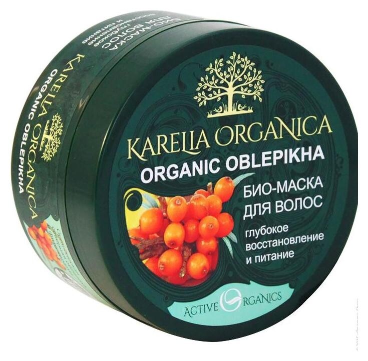 Био-маска для волос Глубокое восстановление и питание Organic Oblepikha  Karelia Organica