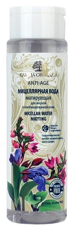 Мицеллярная вода Anti Age матирующая для жирной и комбинированной кожи  Karelia Organica