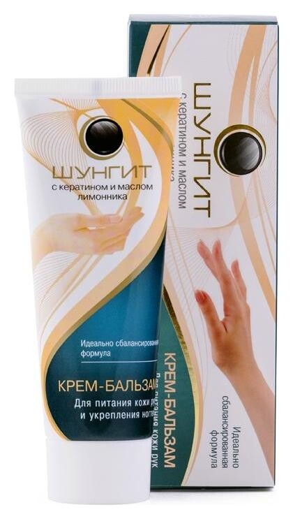 Крем-бальзам для питания кожи рук и укрепления ногтей  Shungite