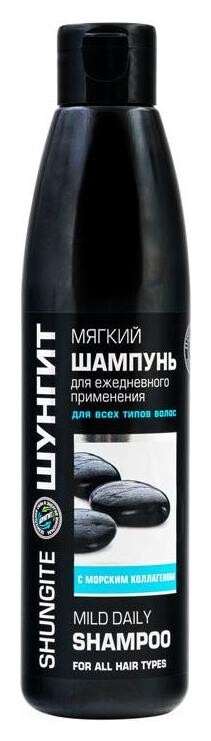 Мягкий шампунь для ежедневного применения Для всех типов волос  Shungite