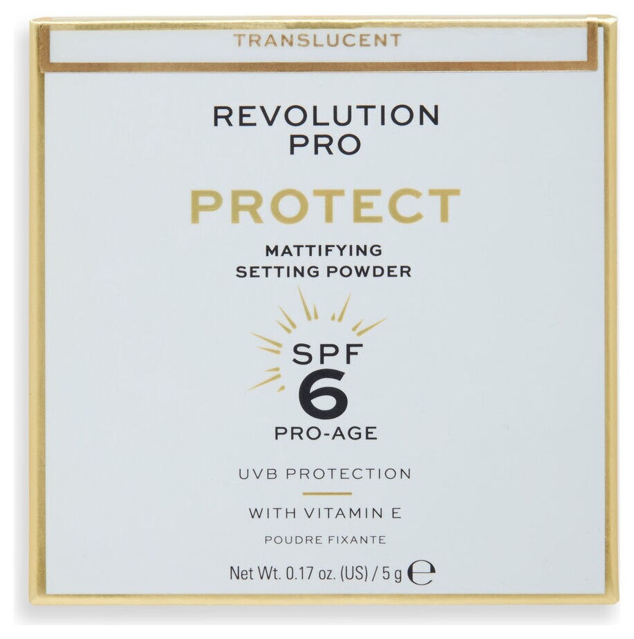 Пудра компактная матирующая Protect Mattifying Setting Powder SPF 6  Revolution PRO