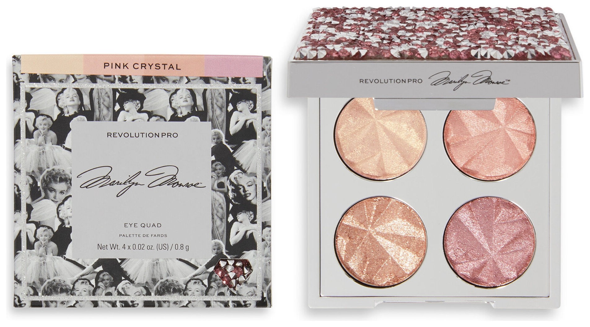 Палетка теней для век Eye Quad Marilyn Monroe  Revolution PRO