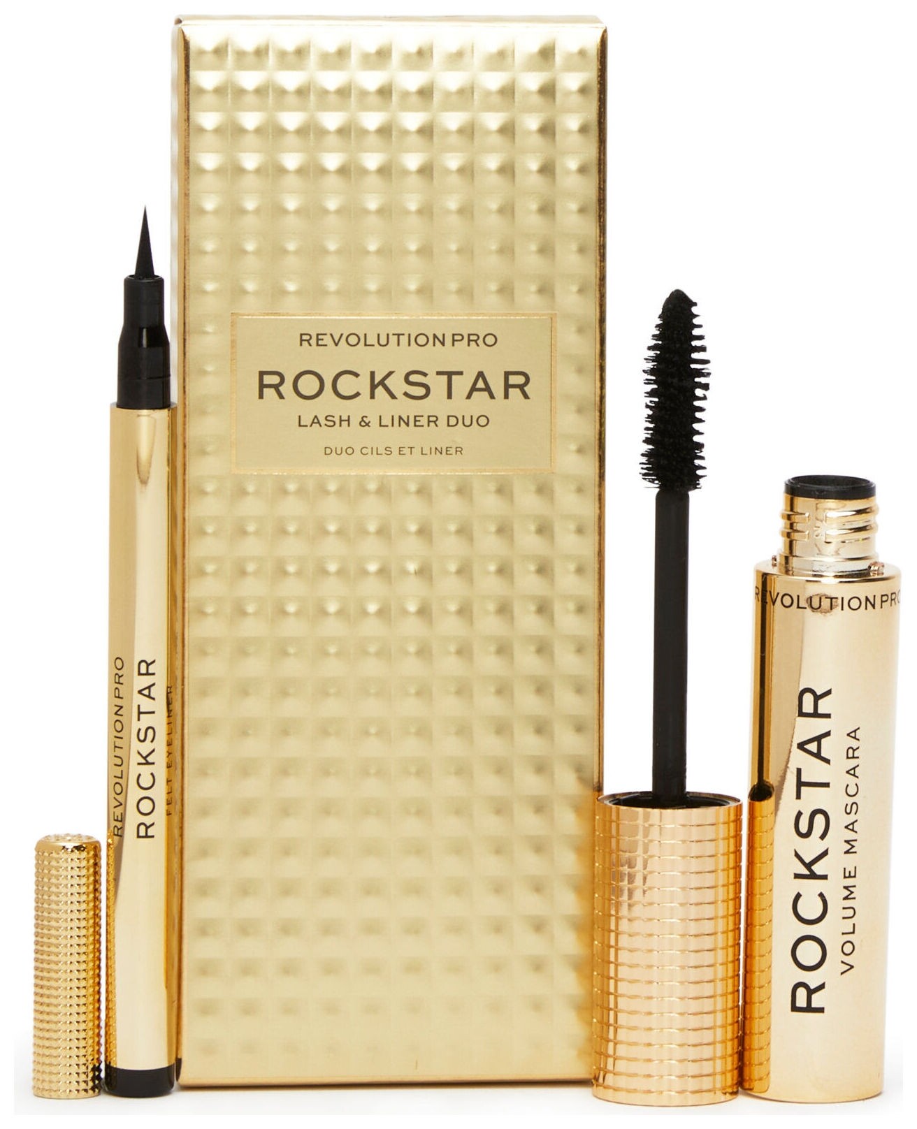 Набор для макияжа глаз Тушь для ресниц и подводка Pro Rockstar Eye Duo Revolution PRO