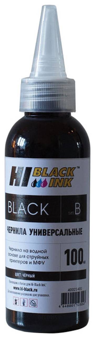 Чернила Hi-black для Brother (Тип B) универсальные, черные, 0,1 л, водные, 1507010392u Hi-black