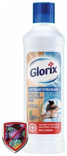 Средство для мытья пола дезинфицирующее 1 л, Glorix (Глорикс) "Свежесть атлантики", без хлора, 62079 Glorix
