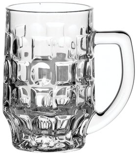 Набор кружек для пива, 2 шт., объем 500 мл, фактурное стекло, "Pub", Pasabahce, 55289 Pasabahce