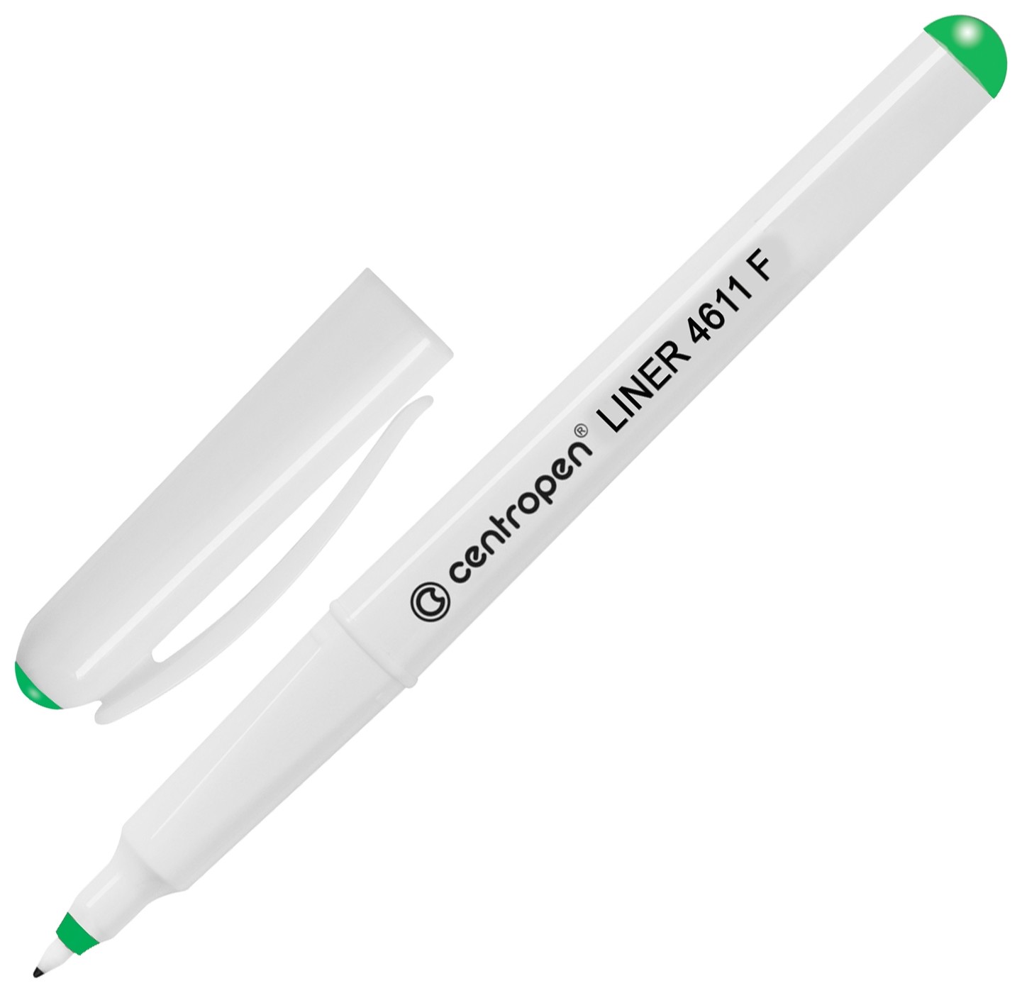 Ручка капиллярная (Линер) зеленая Centropen 