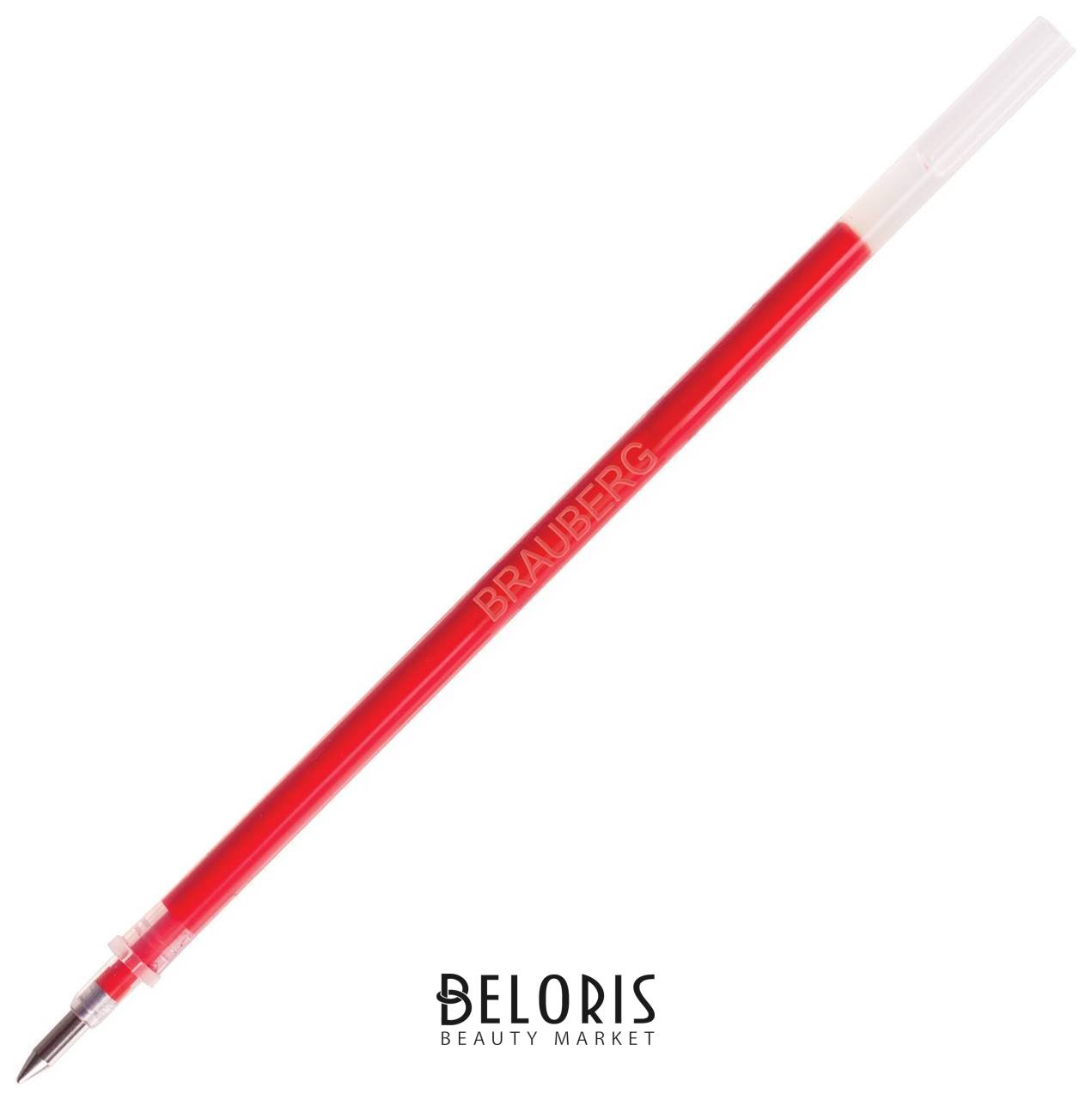 Стержень гелевый Brauberg 130 мм, красный, узел 0,5 мм, линия письма 0,35 мм, 170168 Brauberg