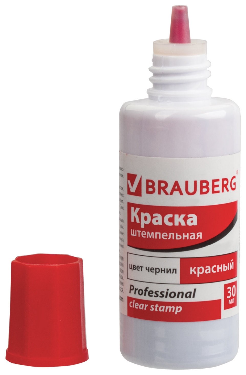 

Краска штемпельная Brauberg Professional, Clear Stamp, красная, 30 мл, на водной основе, 227984