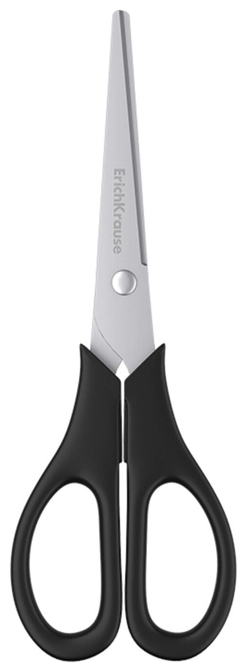 Ножницы Erich Krause "Standard", 170 мм, черные, в картонной упаковке с европодвесом, 14861  Erich krause