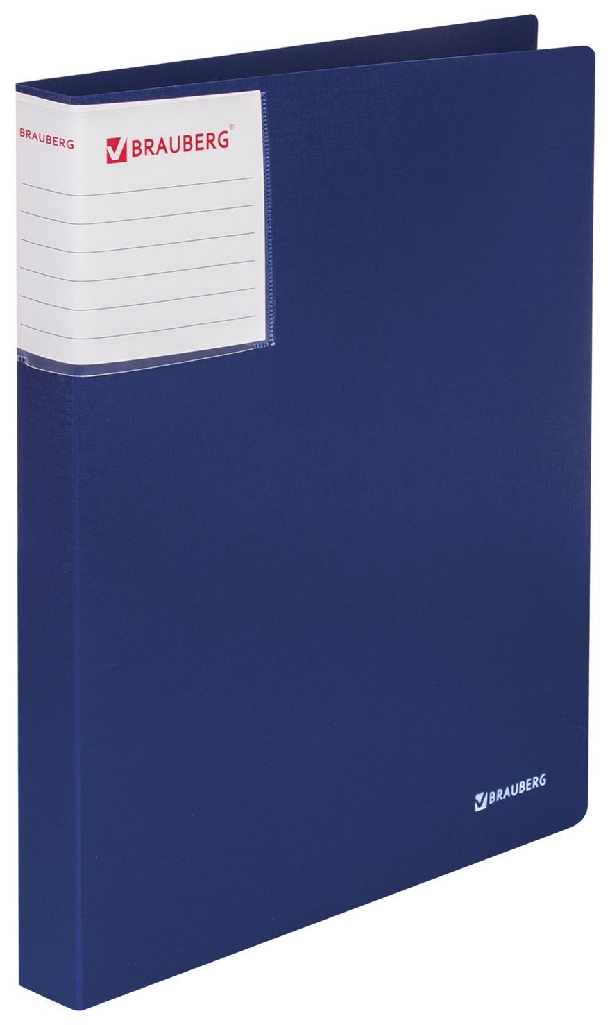 

Папка на 2 кольцах Brauberg "Blue Silk", 25 мм, внутренний карман, синяя, до 170 листов, 0,7 мм, 227502, Синий
