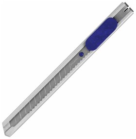 Нож канцелярский 9 мм Brauberg "Extra 60" металлический, подвес, 237085 Brauberg
