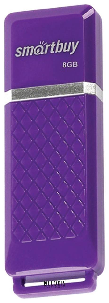 Флеш-диск 8 GB, Smartbuy Quartz, USB 2.0, фиолетовый, Sb8gbqz-v Smartbuy
