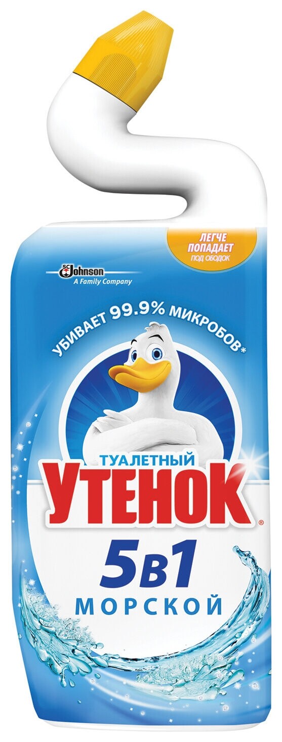 Средство для уборки туалета 500 мл, туалетный утенок "Морской"  Туалетный Утёнок