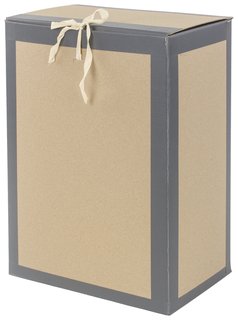 Короб архивный 410х300х200 мм, переплетный картон/бумвинил, завязки, до 1700 л., Staff, 112162 Staff