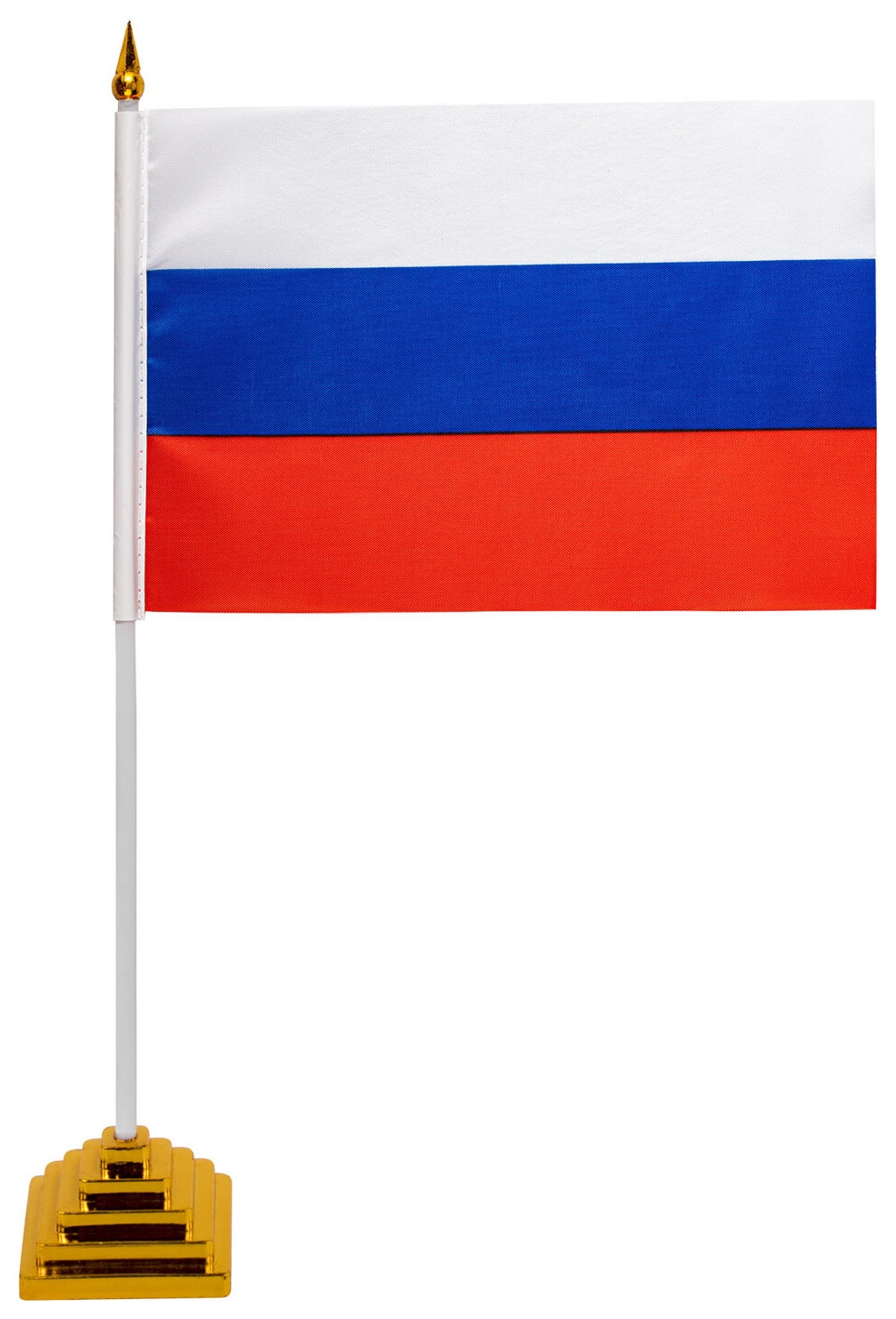 Флаг россии настольный 14х21 см, без герба, Brauberg, 550184, Ru22