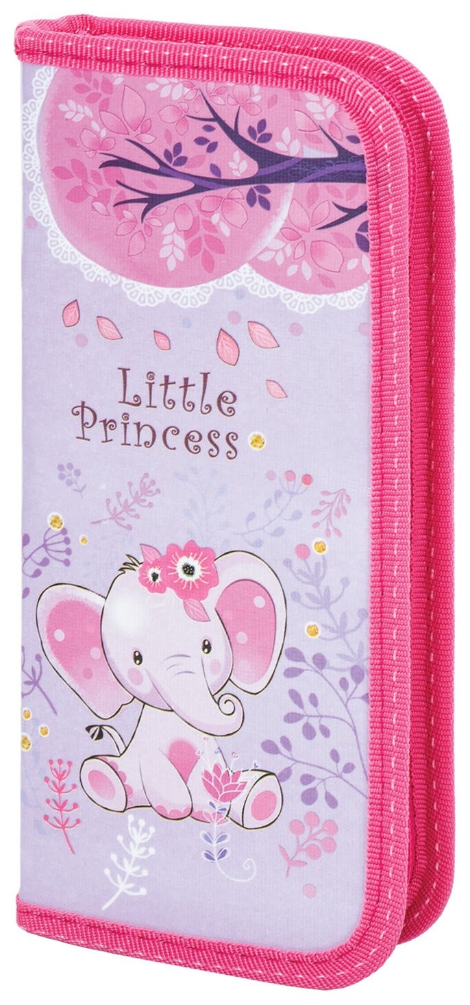 

Пенал пифагор, 1 отделение, ламинированный картон, 19х9 см, "Little Princess", 229195