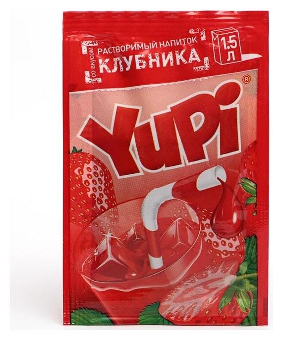 

Растворимый напиток Yupi клубника, 15 г