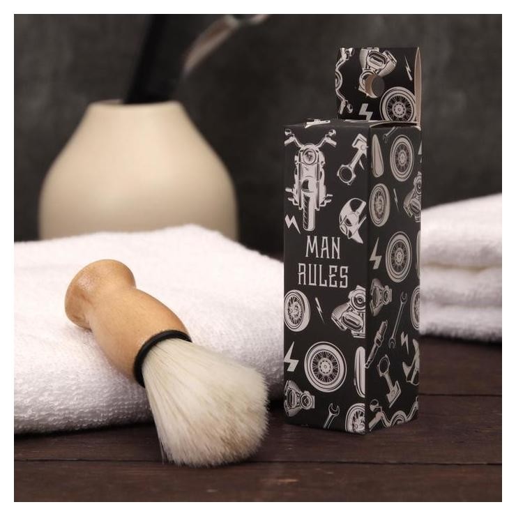 Помазок для бритья «Man Rules», деревянный  