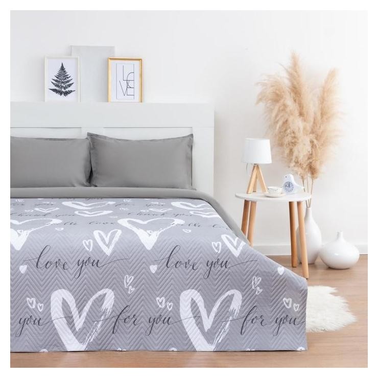 

Покрывало Lovelife 2 сп "Сердца" 180*210±5см, микрофайбер, 100% п/э
