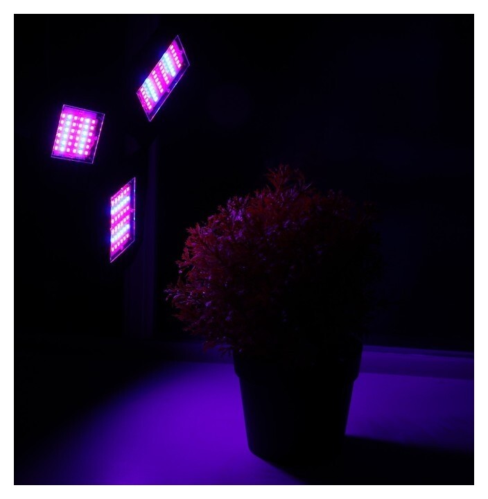 Фитолампа светодиодная, е27, 22 Вт, 108 Led, 265 В, складная, биколорная  