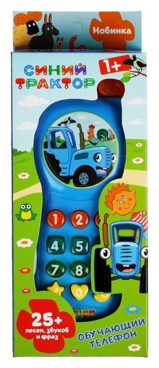 Обучающий телефон «Синий трактор» 25 песен, фраз, стихов и звуков, световые эффекты  УМка