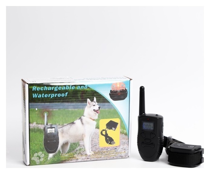 Электронный ошейник 183 для собак, дрессировочный, водонепроницаемый, до 300 м
