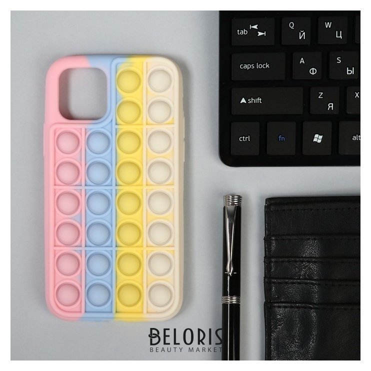 Чехол POP IT, для Iphone 11, силиконовый, разноцветный NNB