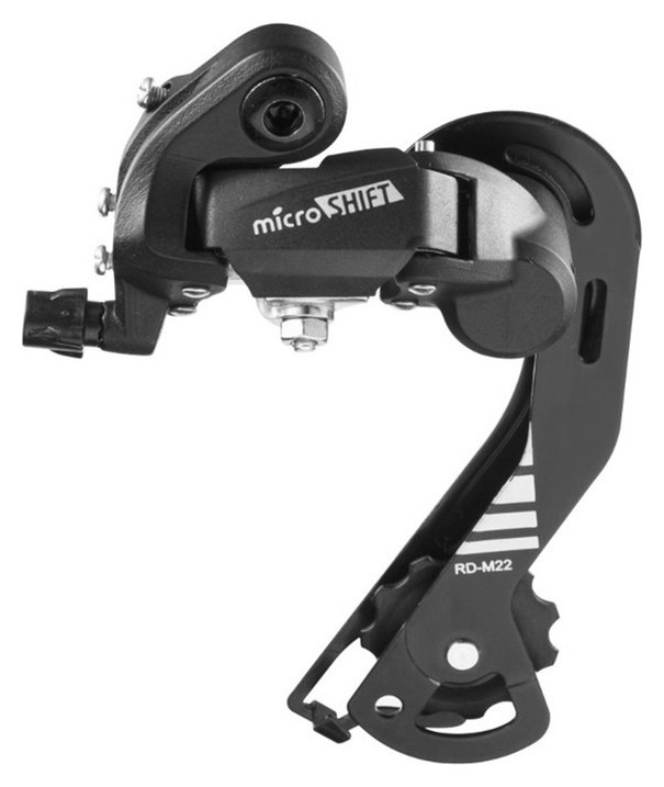 

Переключатель задний Microshift Rd-m21l 6-7 ск, под болт, длинная лапка
