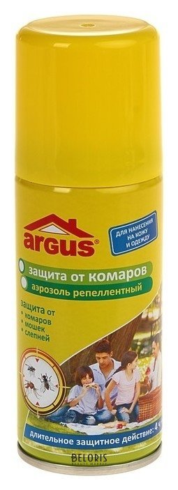 Аэрозоль репеллентный Argus от комаров, мошек, слепней 100 мл Argus