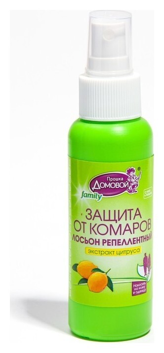 Лосьон репеллентный "Домовой" Био Family, спрей, флакон, 100 мл  Домовой Прошка