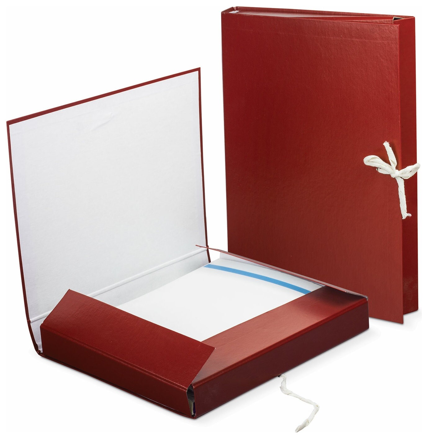 Папка для бумаг архивная А4 (225х310 мм), 30 мм, 2 завязки, бумвинил, до 250 листов, 120253  