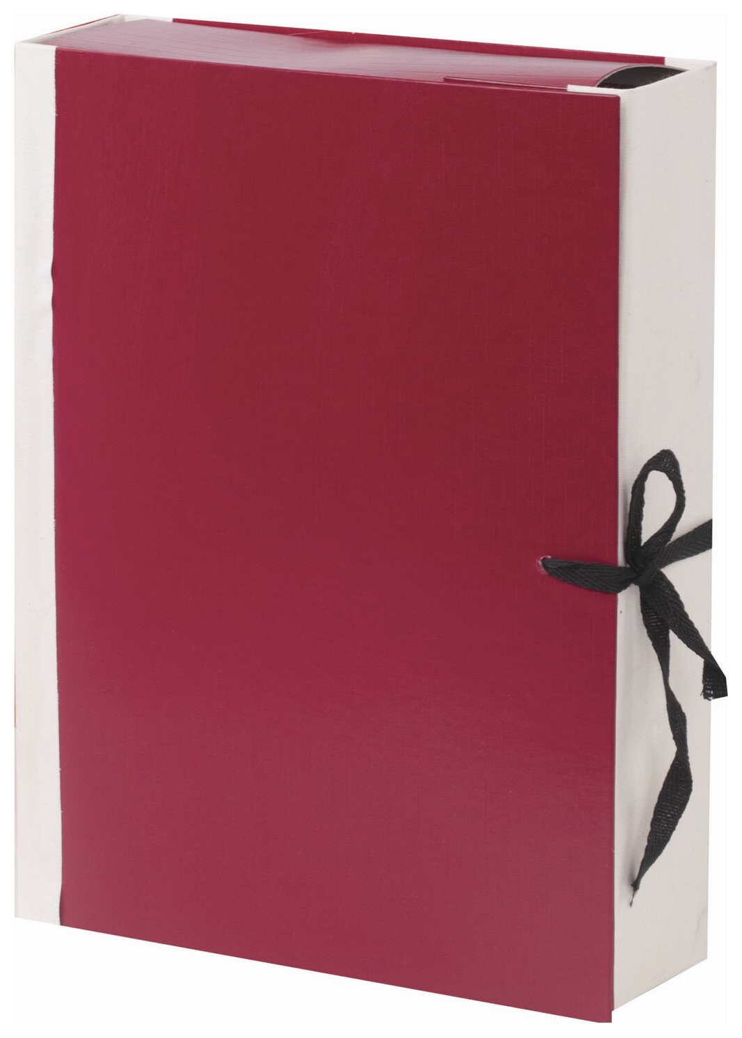 Папка для бумаг архивная А4 (225х310 мм), 80 мм, 4 завязки, бумвинил, корешок - коленкор, 123200  