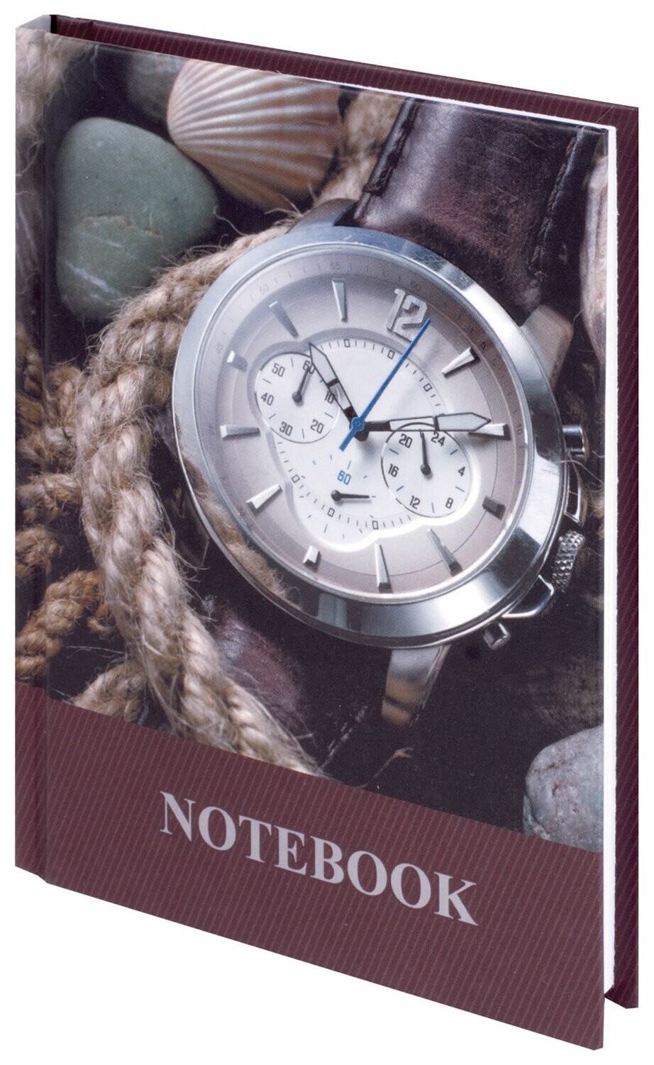 Блокнот малый формат (110х147 мм) А6, 80 л., ламинированная обложка, выборочный лак, клетка, Brauberg, "Время", 123242 Brauberg