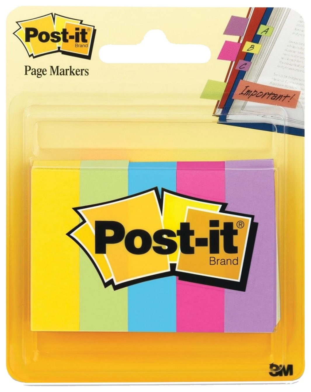 

Закладки клейкие Post-it, бумажные, 12,7 мм, 5 цветов х 100 шт., 670-5au, Ассорти