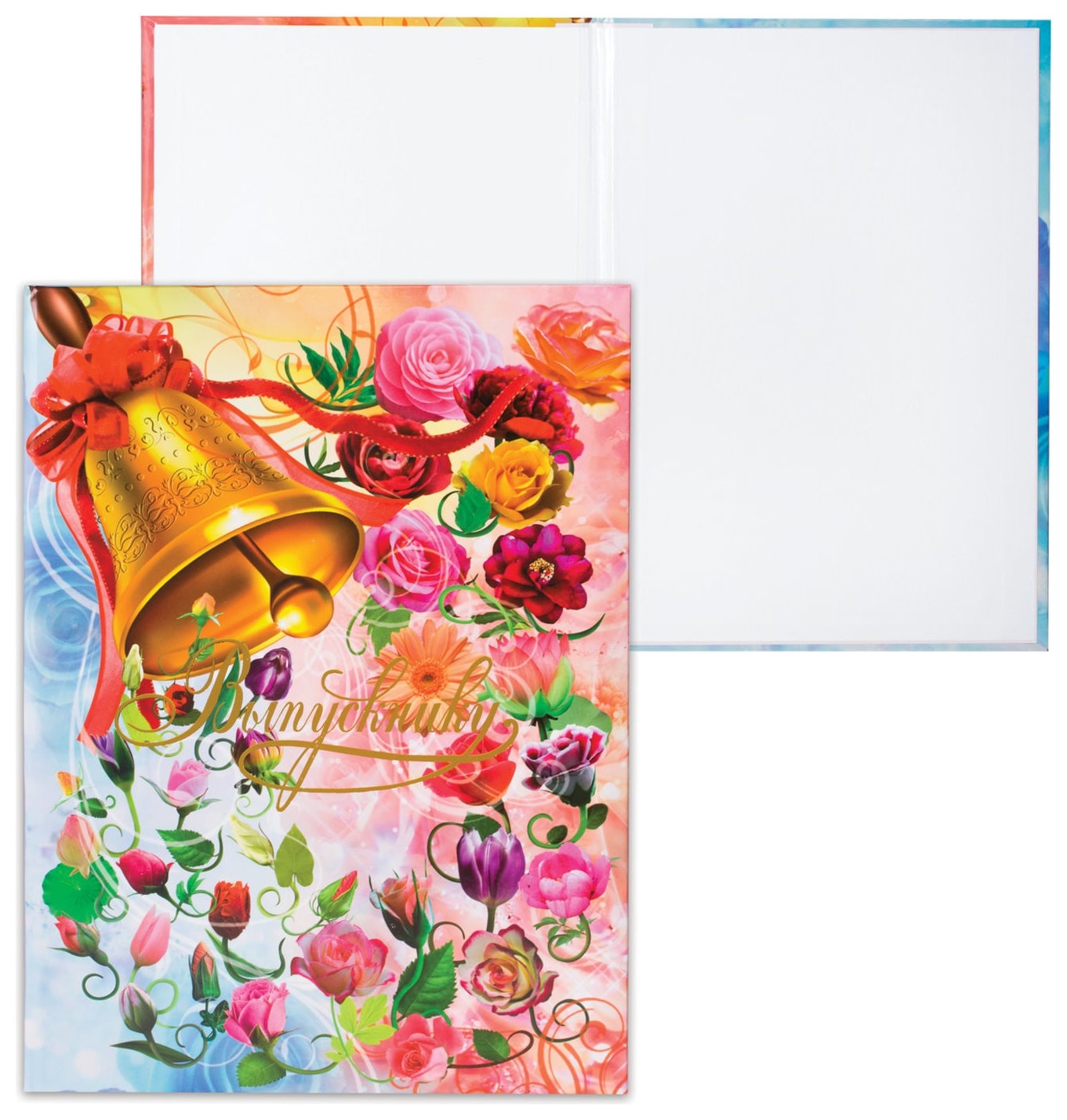 

Папка адресная ламинированная "Выпускнику" (Звон колокольчика), для листа А4, пл4019-93, Рисунок