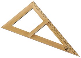 Треугольник для классной доски (Треугольник классный), деревянный, 60х30х40 см, прямоугольный, с364 Можга