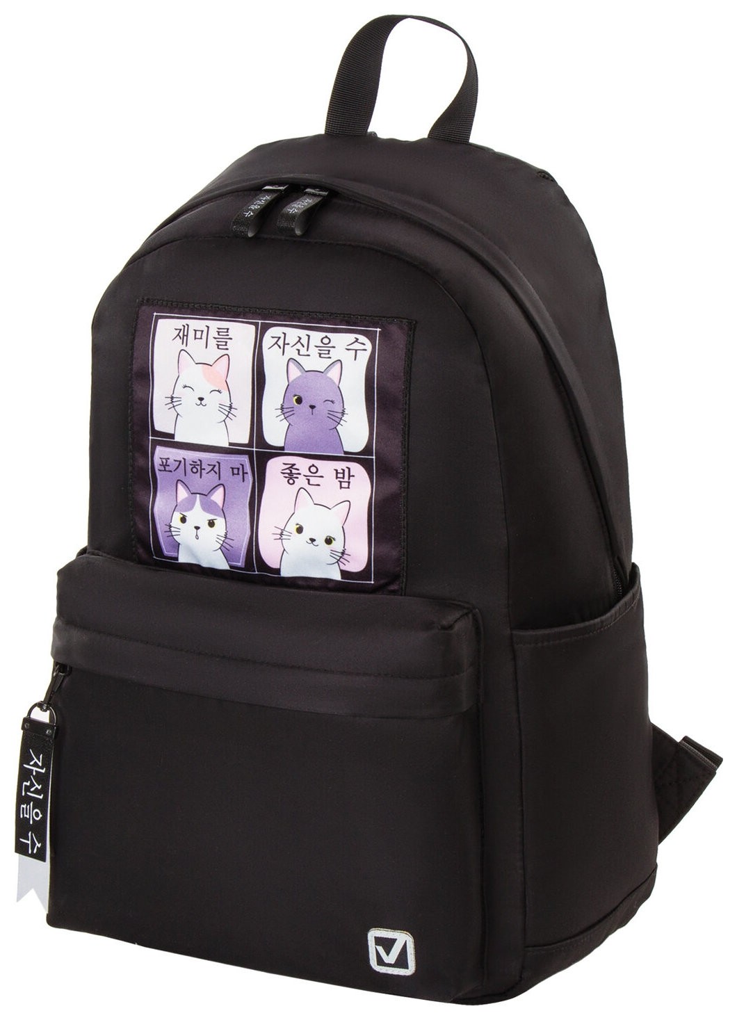 

Рюкзак Brauberg Fashion City, универсальный, "Friendly Cats", 44х31х16 см, 229965, Черный