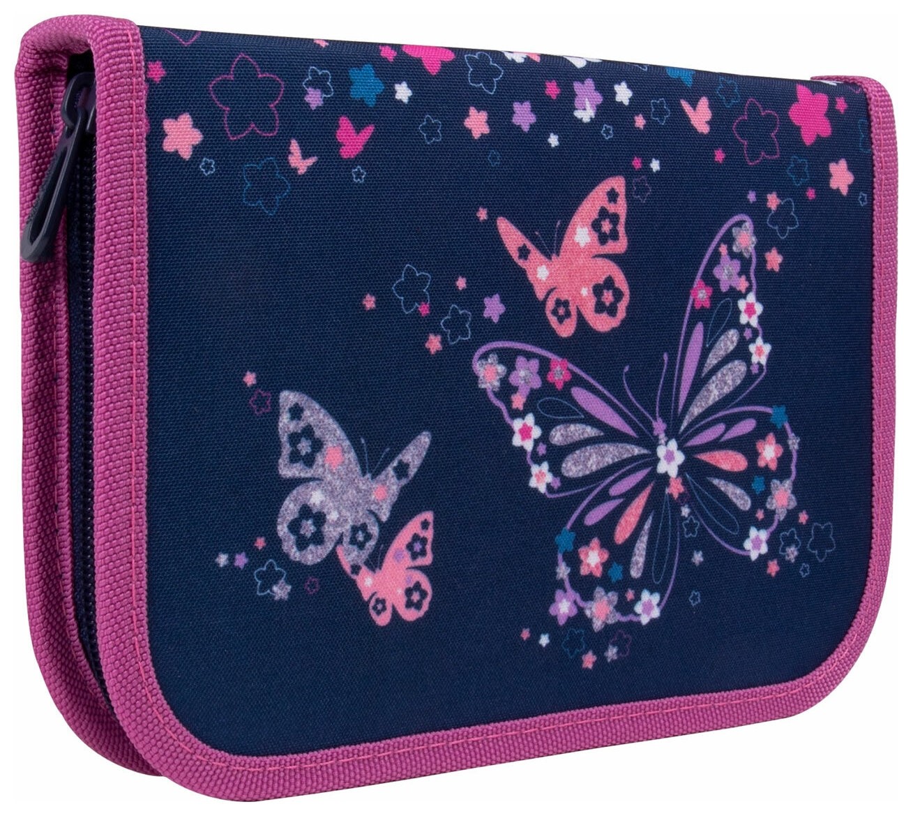 

Пенал Tiger Family с наполнением, 1 отделение, 16 предметов, "Butterfly Mistery", 20х14х4 см, 270232