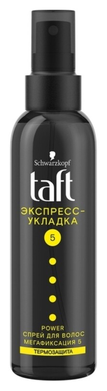 Cпрей для волоc Экспресс-Укладка мегафиксация Power  Taft