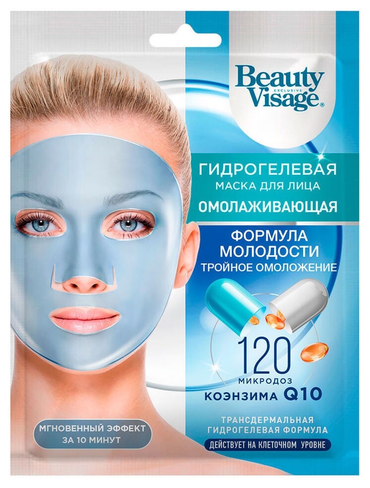 Гидрогелевая маска для лица Омолаживающая Фитокосметик