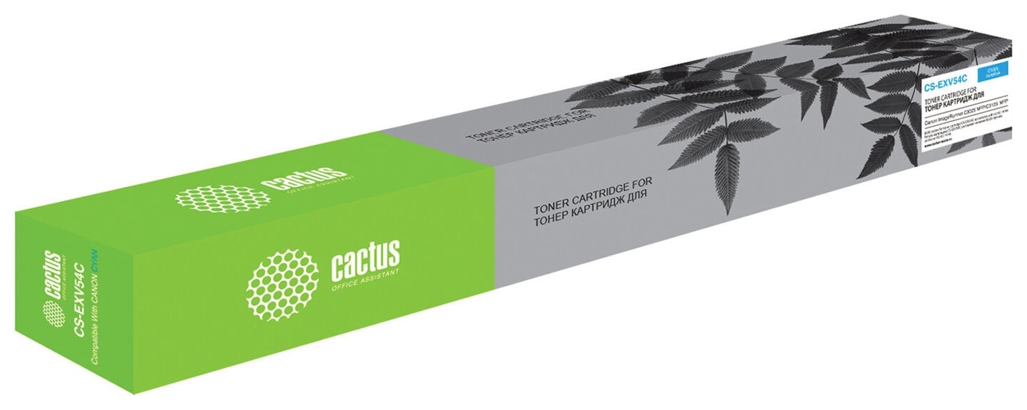 

Картридж лазерный Cactus (Cs-exv54c) для Canon Imagerunner C3025/c3025i, голубой, ресурс 8500 страниц