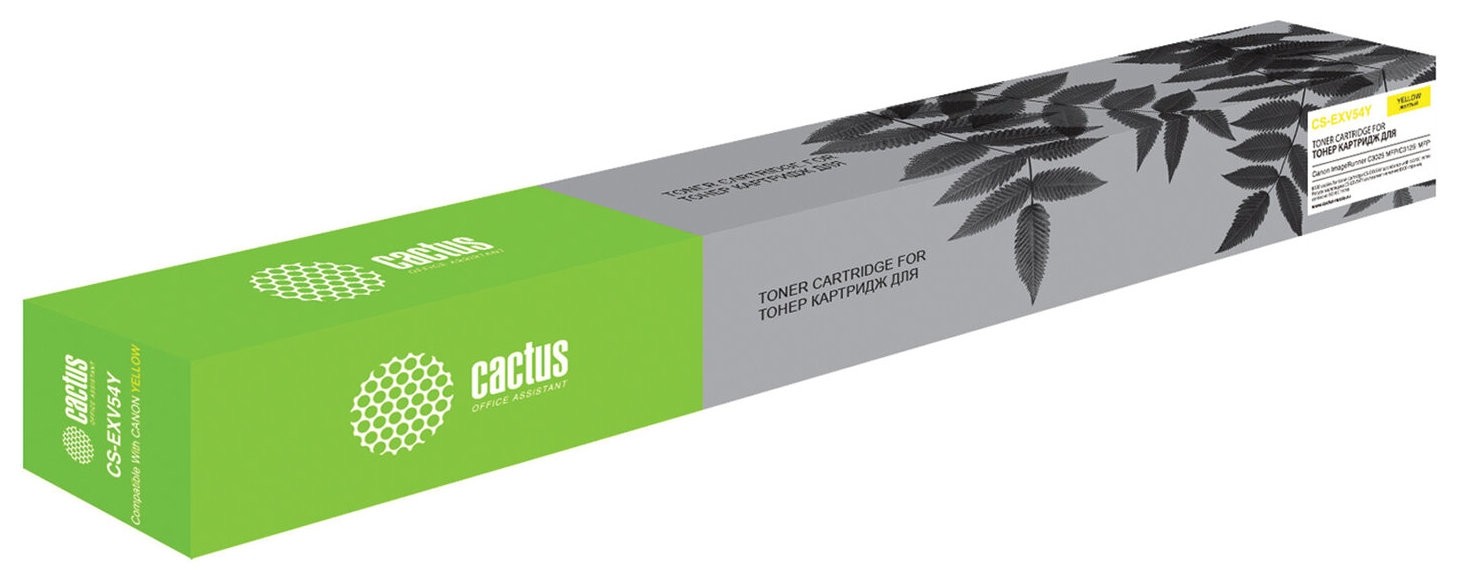 

Картридж лазерный Cactus (Cs-exv54y) для Canon Imagerunner C3025/c3025i, желтый, ресурс 8500 страниц