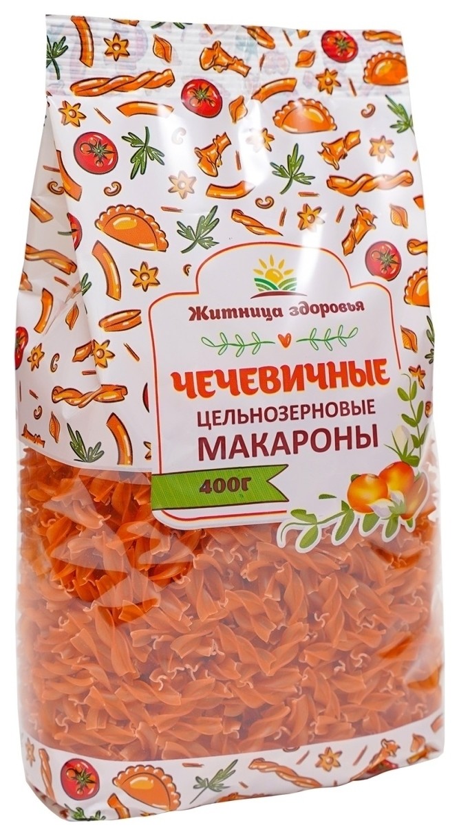 Макароны чечевичные Спирали  Житница здоровья