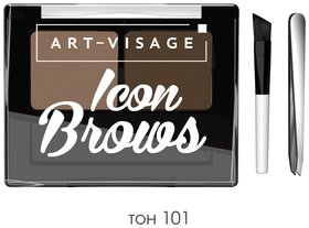 Двойные монохромные тени для бровей Icon Brows Art visage (Арт визаж)