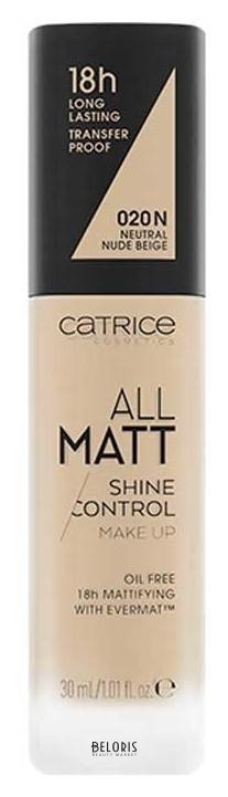 Тональная основа All Matt Shine Control Make Up Catrice