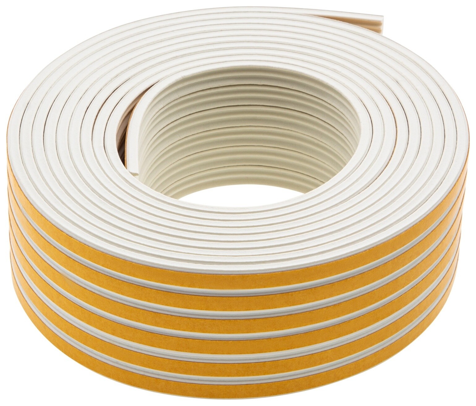 Уплотнитель резиновый, 24 м, профиль "E", белый  Сибртех