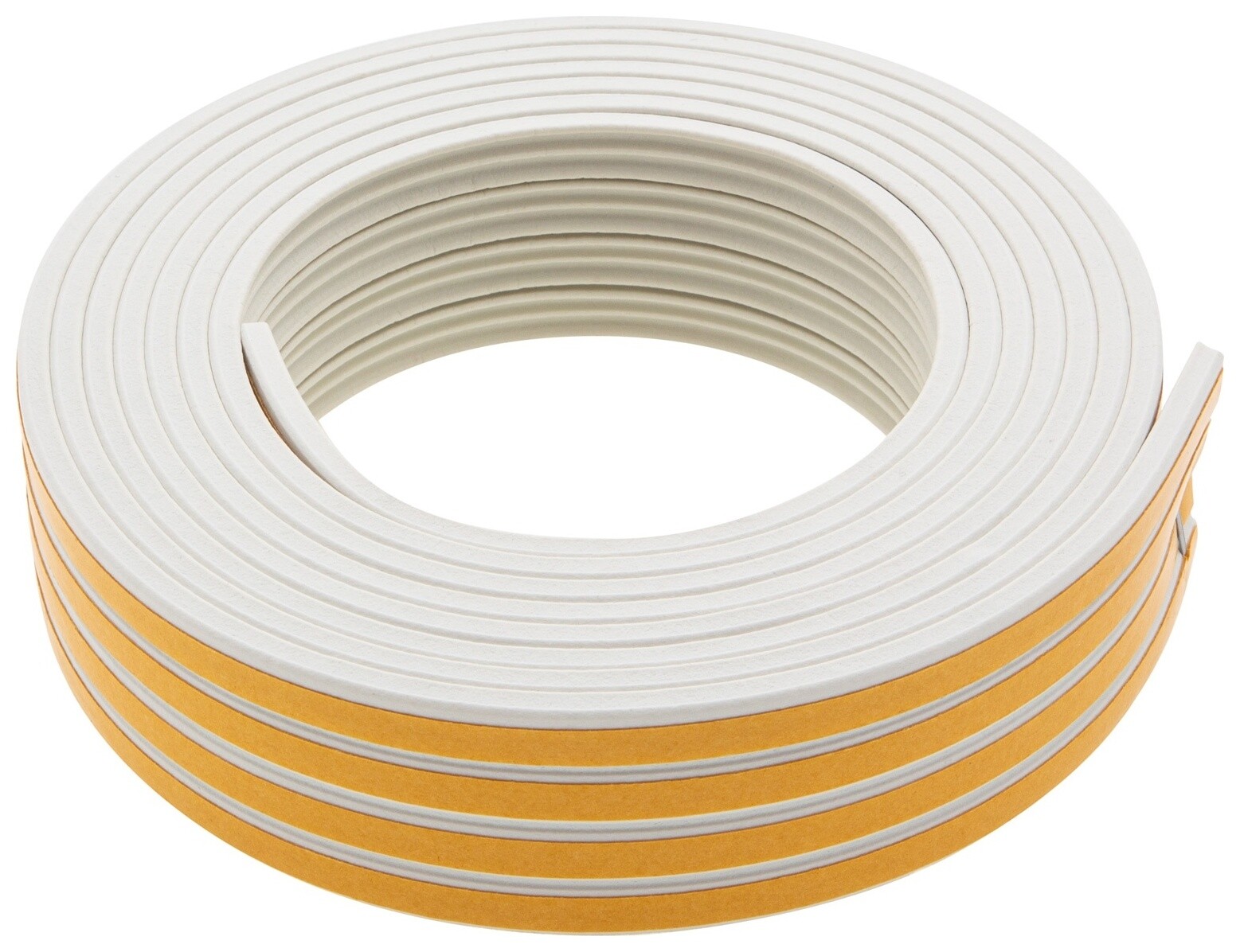 Уплотнитель резиновый, 12 м, профиль "E", белый  Сибртех