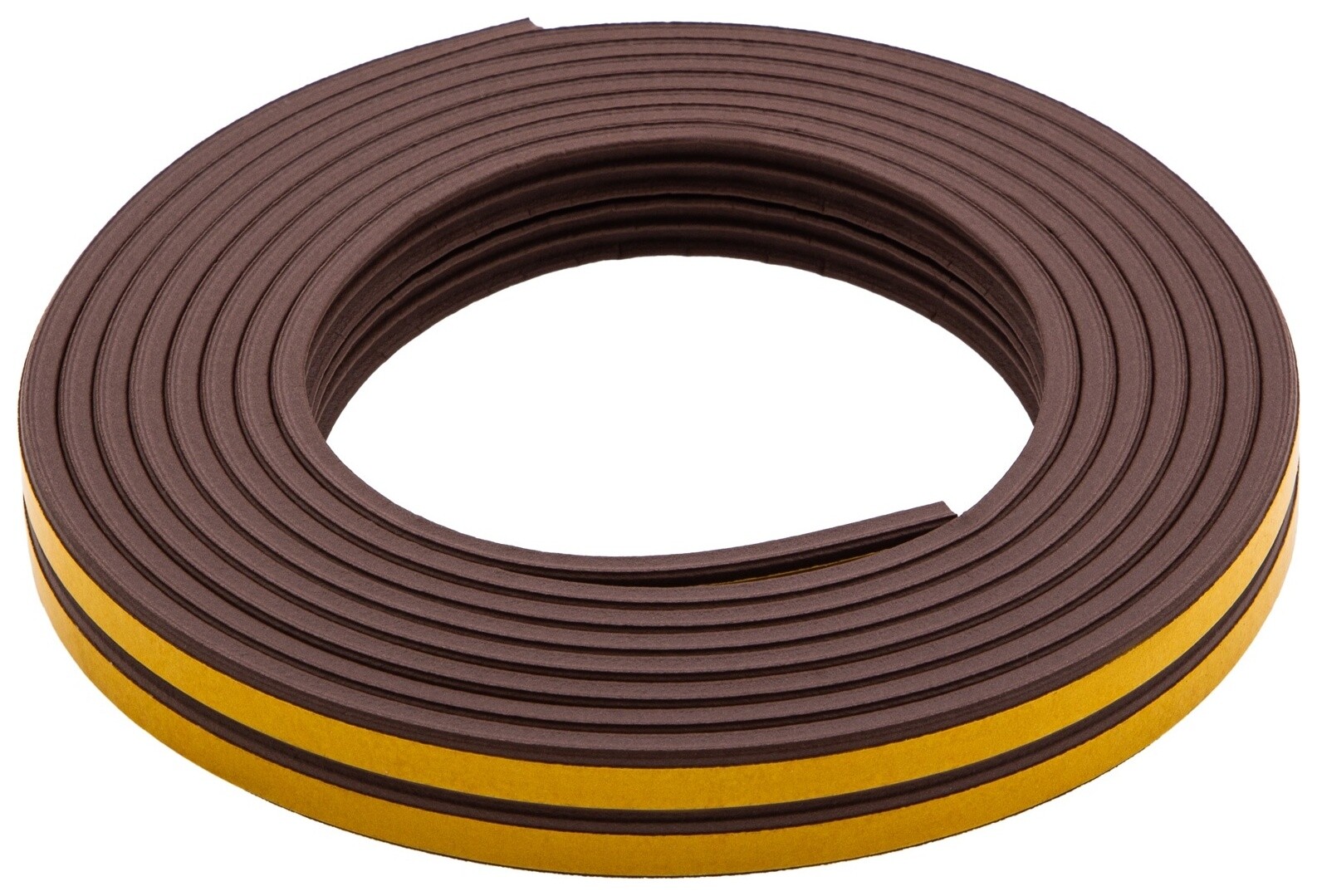 Уплотнитель резиновый, 6 м, профиль "E", коричневый Сибртех