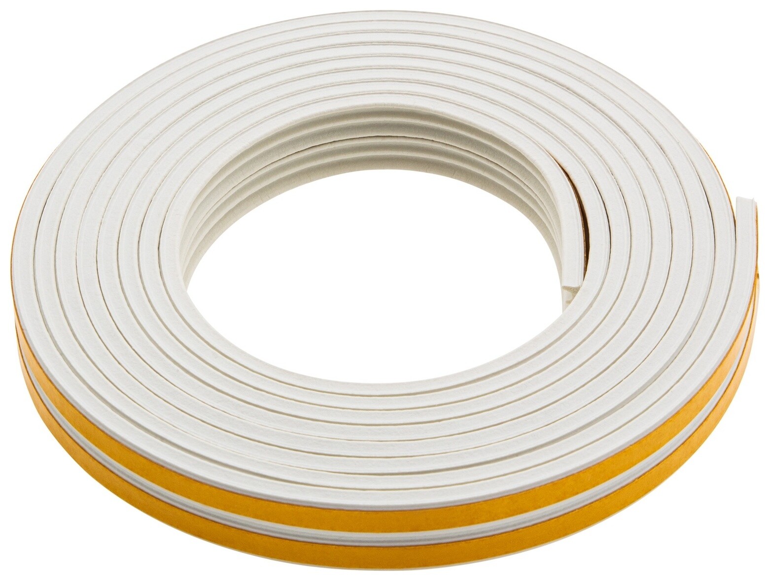 Уплотнитель резиновый, 6 м, профиль "E", белый  Сибртех